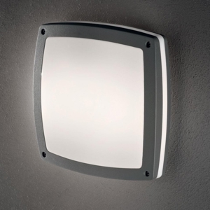 Cometa ap3 applique per esterno quadrato antracite ip54 30cm ideal lux