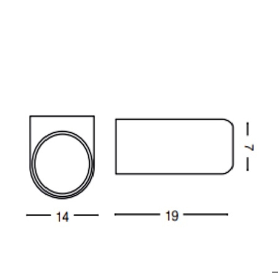 Iko ap1 ideal lux applique da esterno ip54 grigio design moderno
