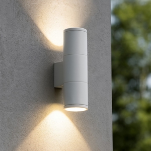 Gun ap2 small applique per esterno bianca ideal lux