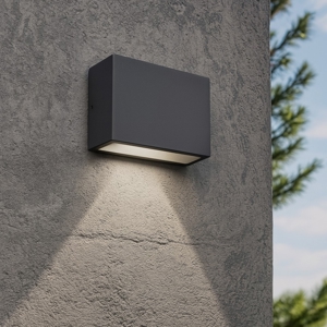 Tetris-1 ap1 ideal lux applique da esterno squadrato antracite ip44