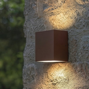 Tetris-1 ap1 ideal lux applique per esterno balcone ip44 marrone