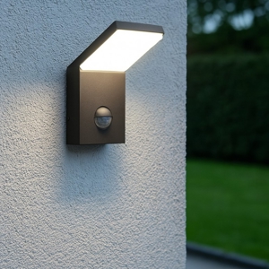 Style ap applique da esterno antracite led 3000k sensore di movimento ideal lux