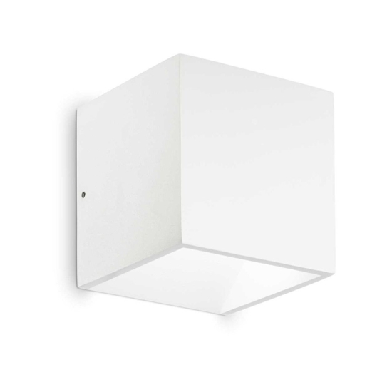 Rubik ap 3000k ideal lux applique da esterno cubo bianco led 8,5w ip54