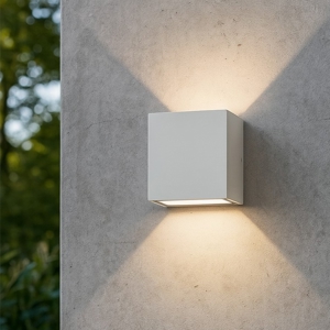 Argo ap1 3000k ideal lux applique da esterno bianca led 6w ip65