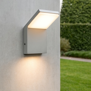 Ideal lux style ap 9w 4000k applique per esterno grigio