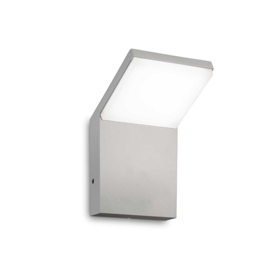 Ideal lux style ap 9w 4000k applique per esterno grigio