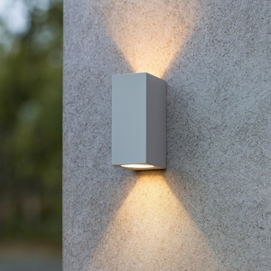 Up ap2 ideal lux applique da esterno doppio fascio luce ip44 grigio