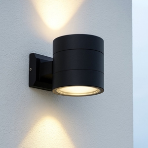 Snif ap1 round applique da esterno nero ip54 moderna ideal lux