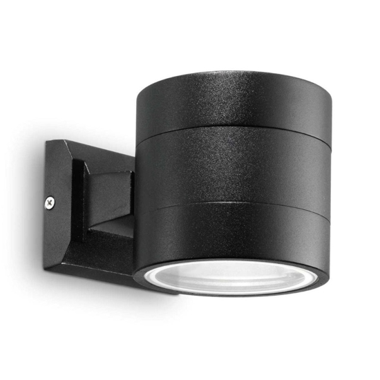 Snif ap1 round applique da esterno nero ip54 moderna ideal lux