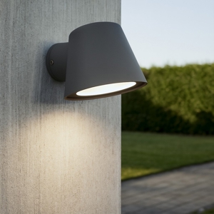 Ideal lux gas ap1 applique da esterno ip43 antracite illuminazione verso il basso