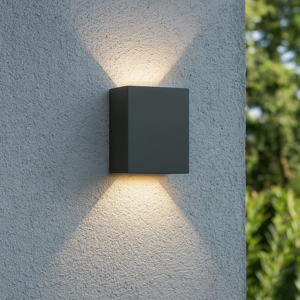 Applique da esterno argo ap1 3000k ideal lux led 6w antracite ip65