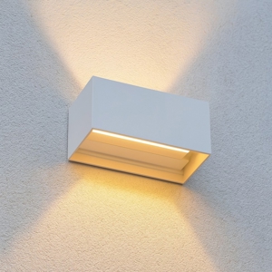 Atom ap d20 ideal lux applique da esterno doppio fascio di luce led 3000k bianca