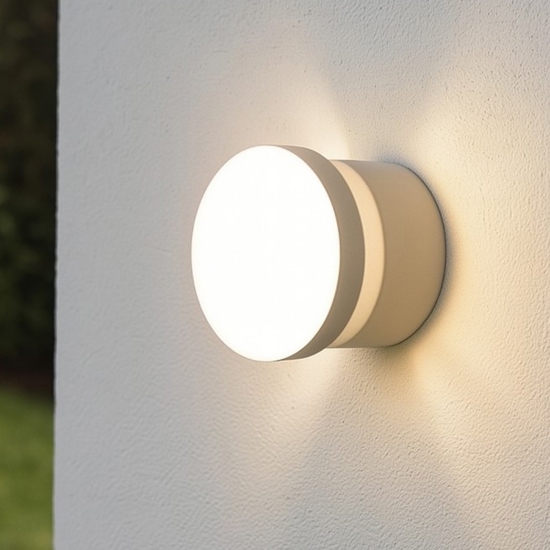 Toffee ap ideal lux applique da esterno bianca led ip65
