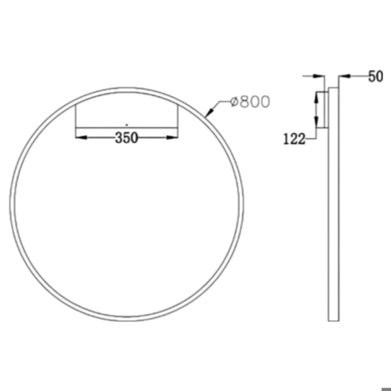 Maytoni rim applique da parete design moderno led 3000k