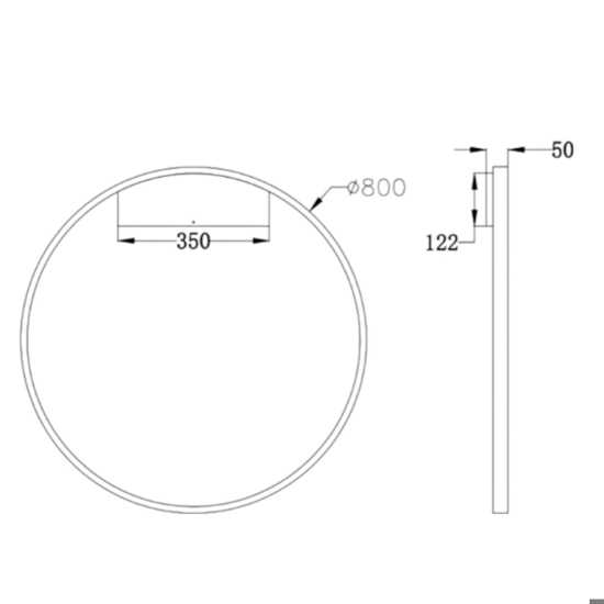 Maytoni rim applique da parete design minimal led 3000k