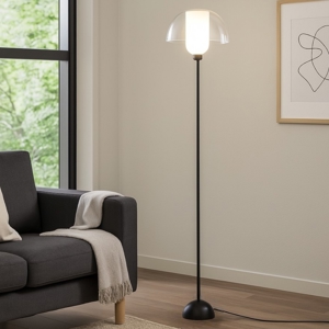Maytoni lampada da terra moderna nera per salotto minimale h139 cm