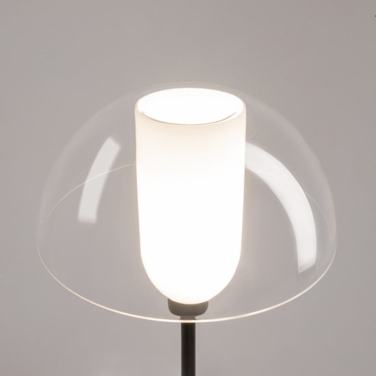 Maytoni lampada da terra moderna nera per salotto minimale h139 cm