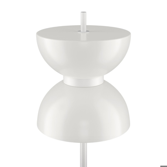 Lampada da terra moderna maytoni kyoto led 3000k base in marmo bianco h145 cm
