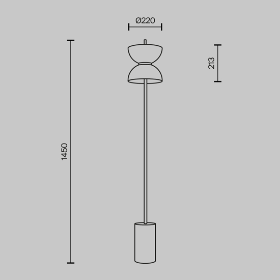 Lampada da terra moderna maytoni kyoto led 3000k base in marmo bianco h145 cm