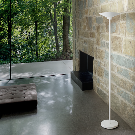Gea luce ypsilon lampada da terra bianca led 3000k moderna
