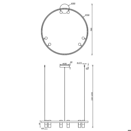 Maytoni satellite lampadario moderno rotondo bianco led 3000k