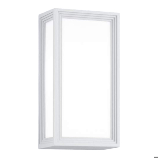 Applique per esterno bianco rettangolare fp