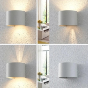 Applique bianca da esterno led 7w 4000k tonda