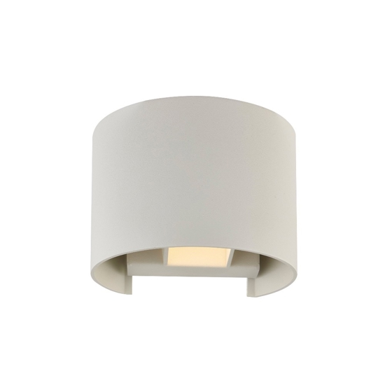 Applique bianca da esterno led 7w 4000k tonda