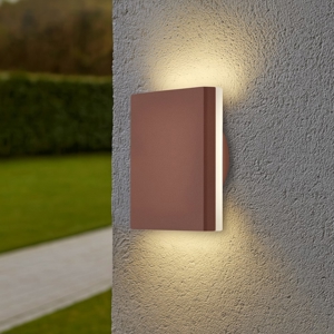 Applique per esterno marrone corten 9,5w 3000k moderna