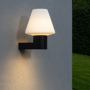 Applique da esterno grigio scuro moderna