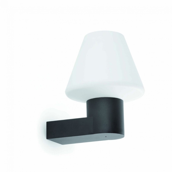 Applique da esterno grigio scuro moderna
