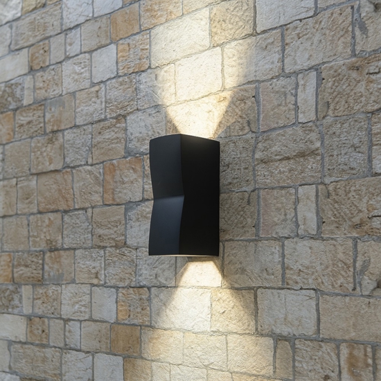 Applique da esterno antracite verticale