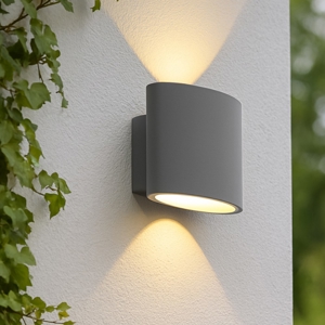 Applique da esterno moderno 8w 4000k grigio fp