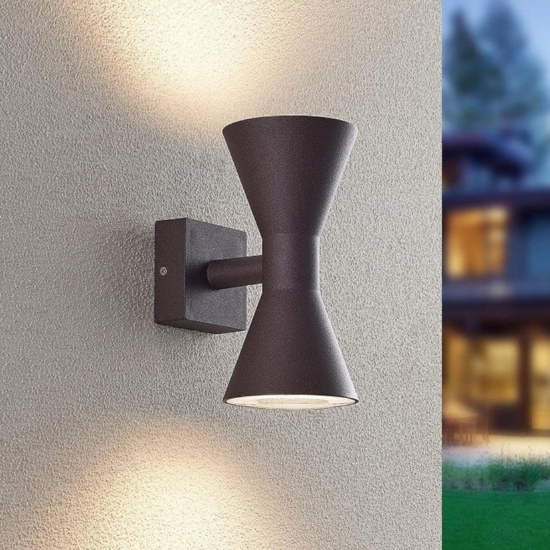 Applique corten per esterno ip44 moderna