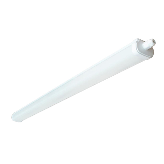 Plafoniera tubo per esterno bianca 119cm led 30w 4000k ip65