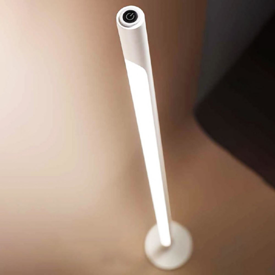Perenz stick lampada da terra cilindro bianco led 3000k dimmerabile