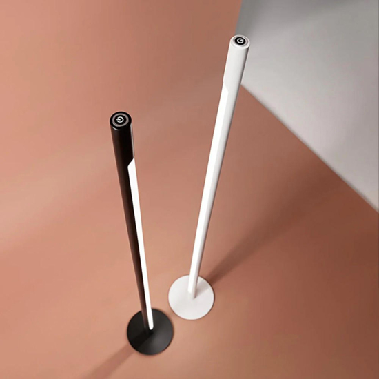 Perenz stick lampada da terra cilindro bianco led 3000k dimmerabile