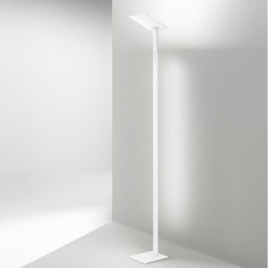 Lampada da terra per ufficio perenz quadra bianca led cct dimmerabile