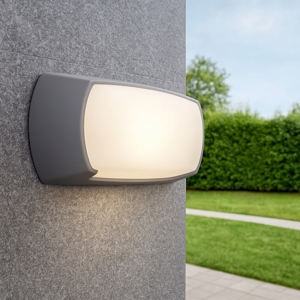 Applique per esterni andora grigia anti corrosione top light ip66