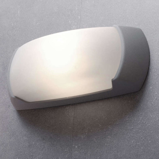 Applique per esterni andora grigia anti corrosione top light ip66