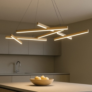 Maytoni line lampadario da cucina design moderno led 4000k