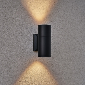 Maytoni bowery applique da esterno ip54 cilindrico nero