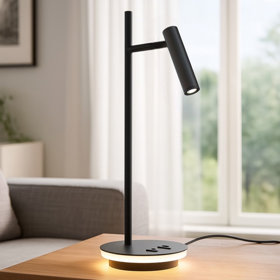 Maytoni estudo lampada da tavolo orientabile moderna led 3000k
