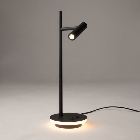 Maytoni estudo lampada da tavolo orientabile moderna led 3000k