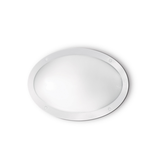 Medea-1 ap1 applique da esterno in resina ideal lux ovale bianco ip66