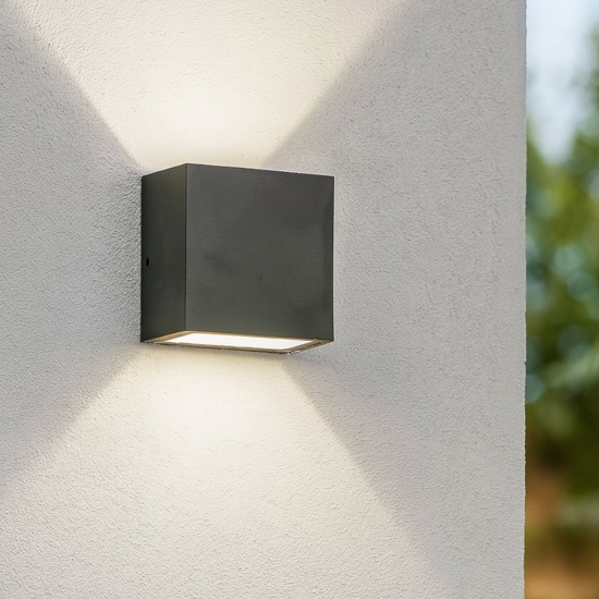Argo ap2 applique per esterno led 10w 3000k antracite