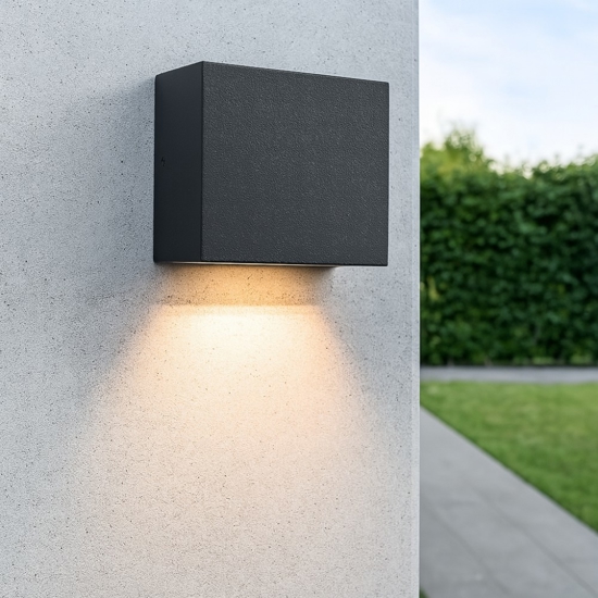Tetris-1 ap1 ideal lux applique per esterno nero ip44