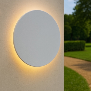 Punto ap d24 ideal lux applique da esterno led 12w 3000k tonda bianca ip54