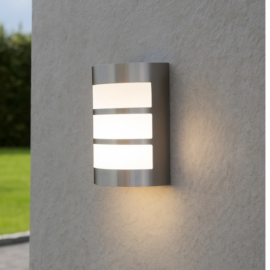 Applique da esterno nickel satinato ip54