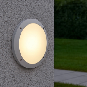 Polar-1 ap1 applique da esterno parete soffitto resina anti corrosione bianca ip66 ideal lux
